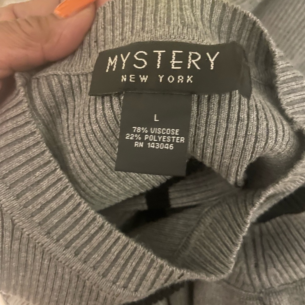 Gray Women's Crew Neck Sweater